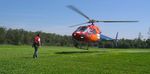 Helikopterfliegen in den Dolomiten