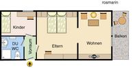 Sonnelino - Four-bed apartment "Rosmarin" - family arrangement
