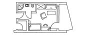 Einzelzimmer Balkon Talseite