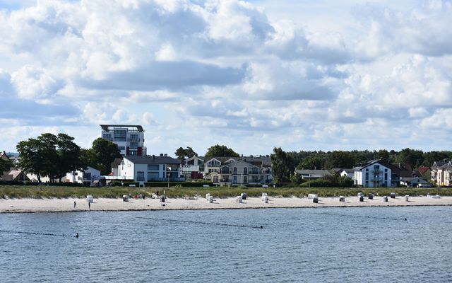 Blick auf den Strand vor Glowe